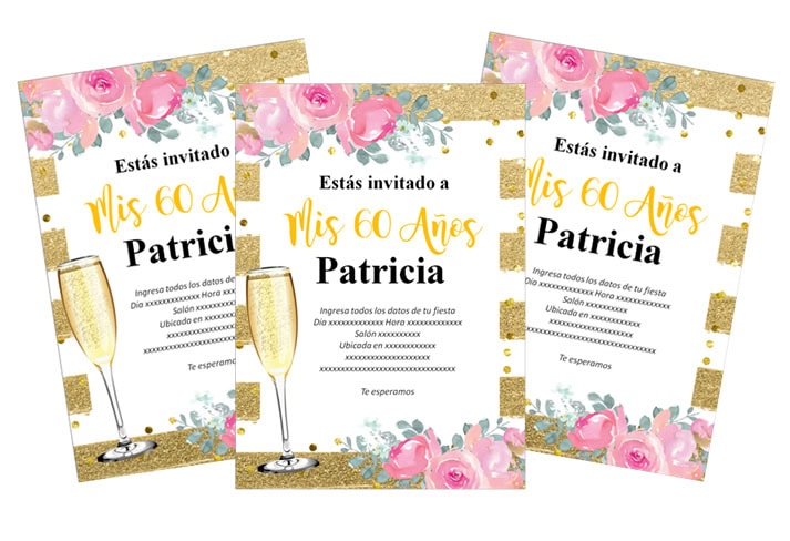 Como hacer una Invitación para 60 años