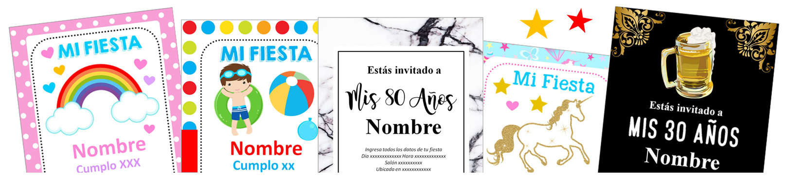 Las Mejores Invitaciones de cumpleaños