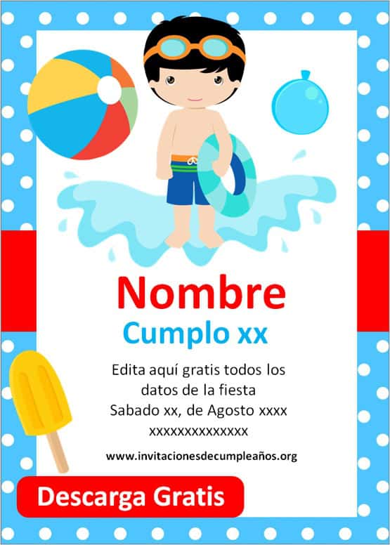 invitaciones de cumpleaños para niños