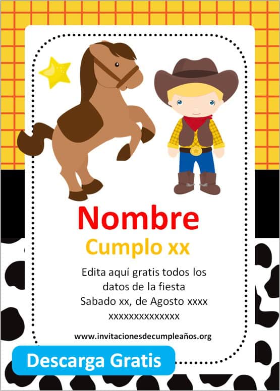 invitaciones de cumpleaños para niños