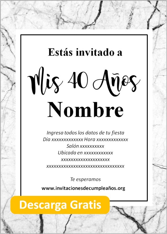 invitaciones de cumpleaños editables