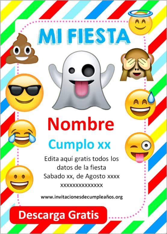 Invitaciones de Emojis