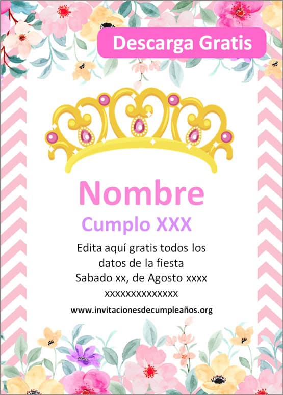 Invitaciones de Corona