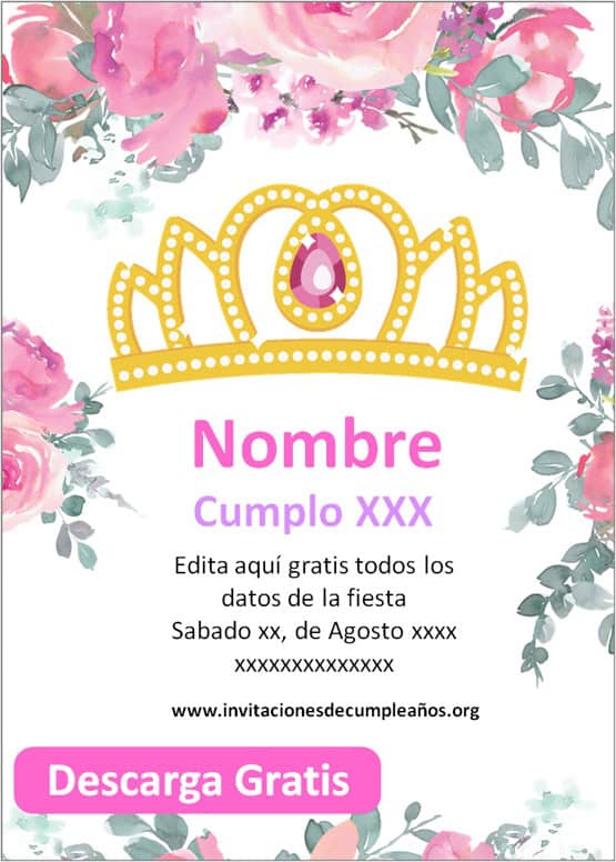 Invitaciones de Corona