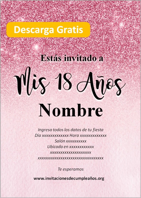 invitaciones de cumpleaños editables