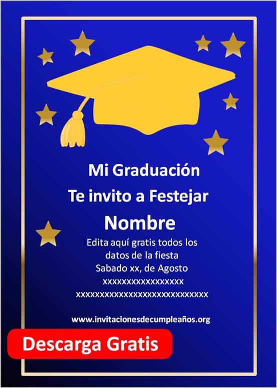 modelos de invitaciones para graduación