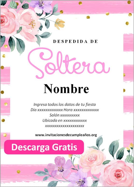 invitaciones despedida de soltera online