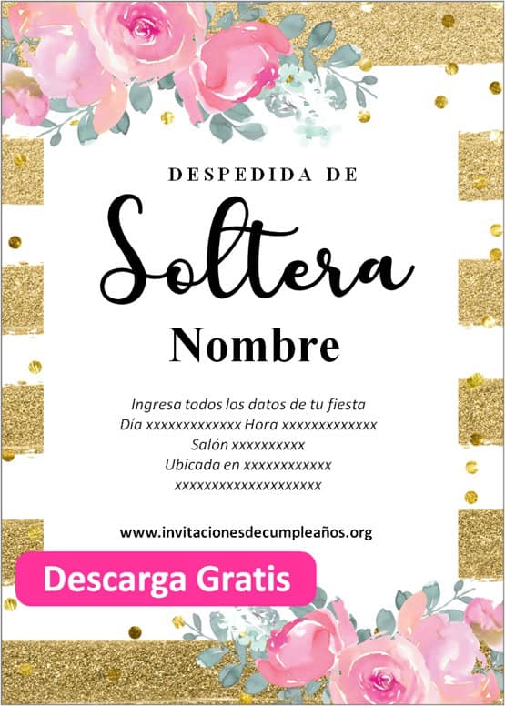 invitaciones despedida de soltera online