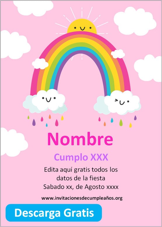 invitación lluvia de amor