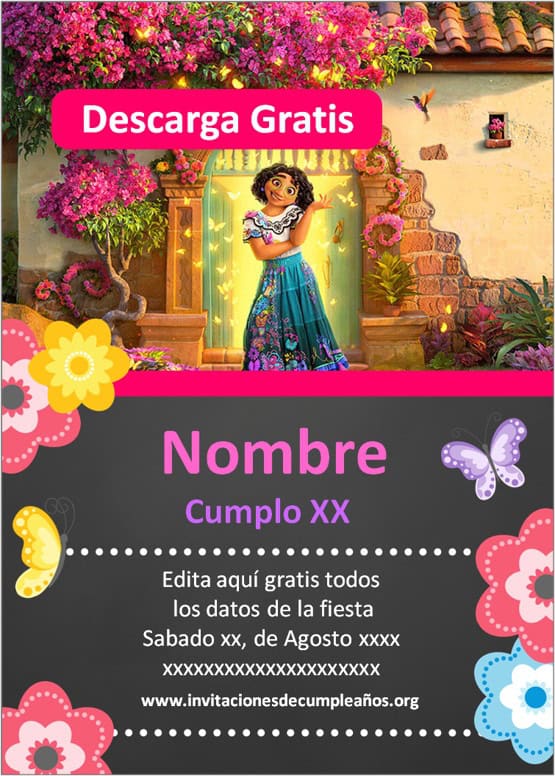 invitaciones de encanto para editar