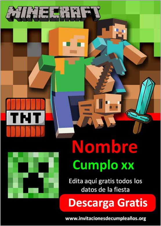 Invitaciones de Minecraft