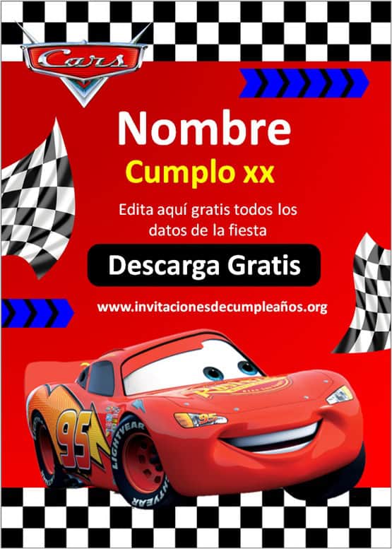 invitaciones de cars