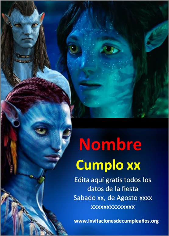 Invitaciones Avatar