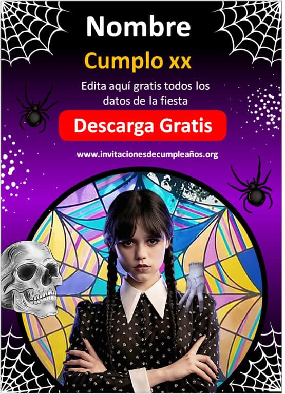 invitaciones de los locos addams