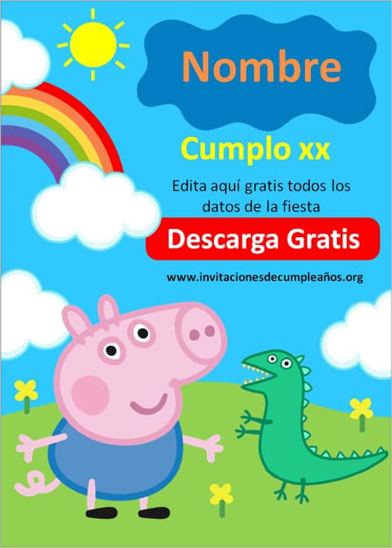 Invitación George Pig