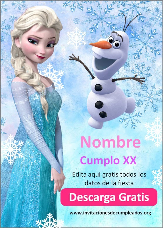 Invitación Frozen