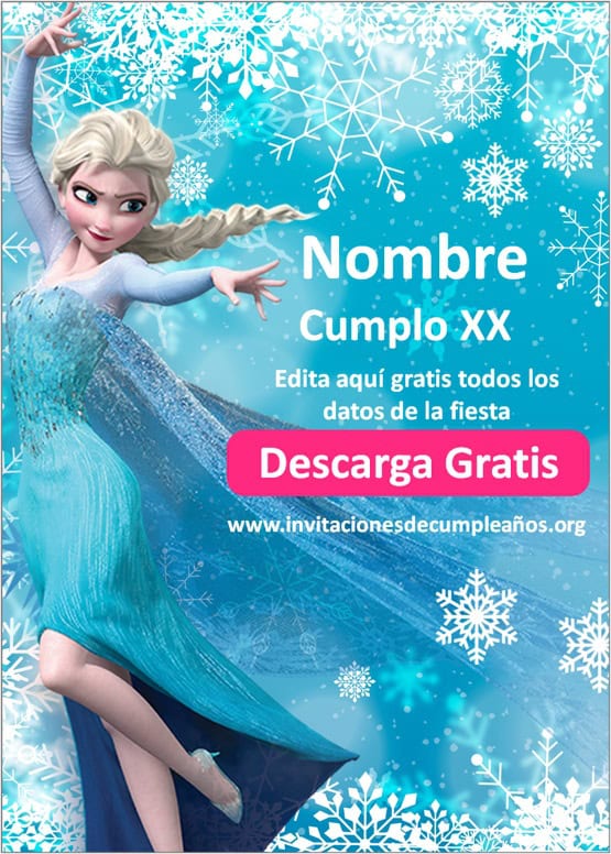 invitacion elsa frozen