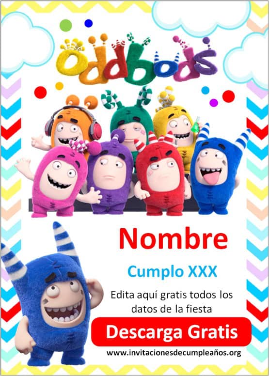 Invitaciones de Oddbods