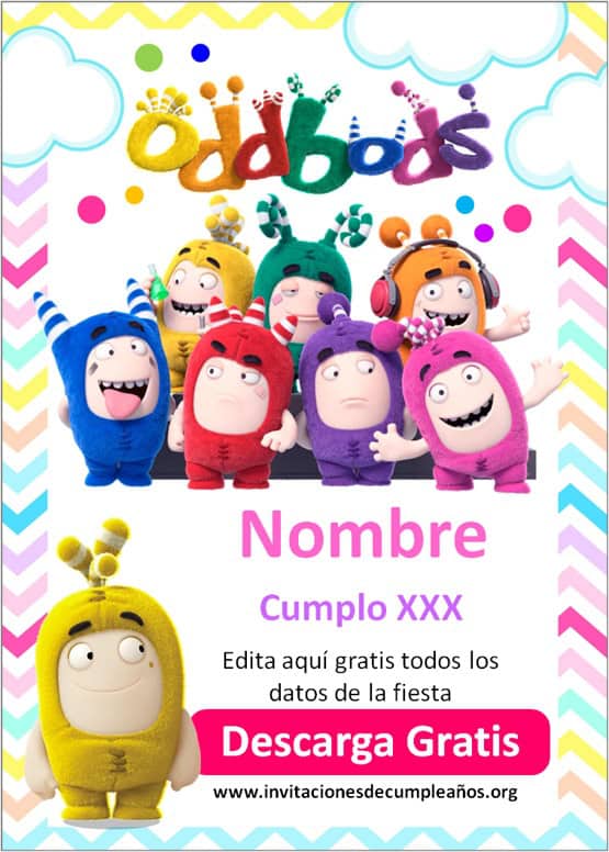 Oddbods para cumpleaños