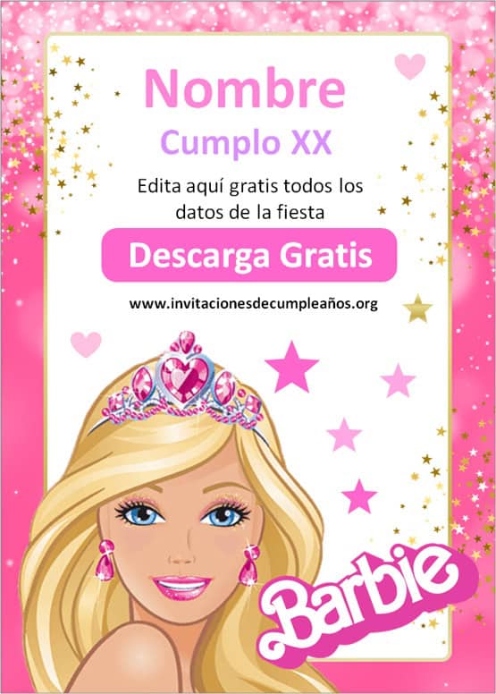 Invitación de Barbie