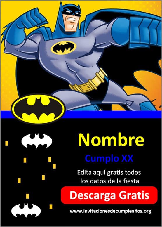 Invitación de Batman