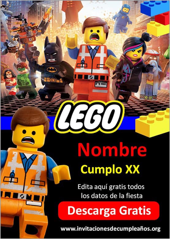 invitación de lego la pelicula gratis