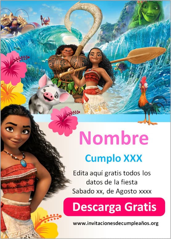 Invitacion De Moana