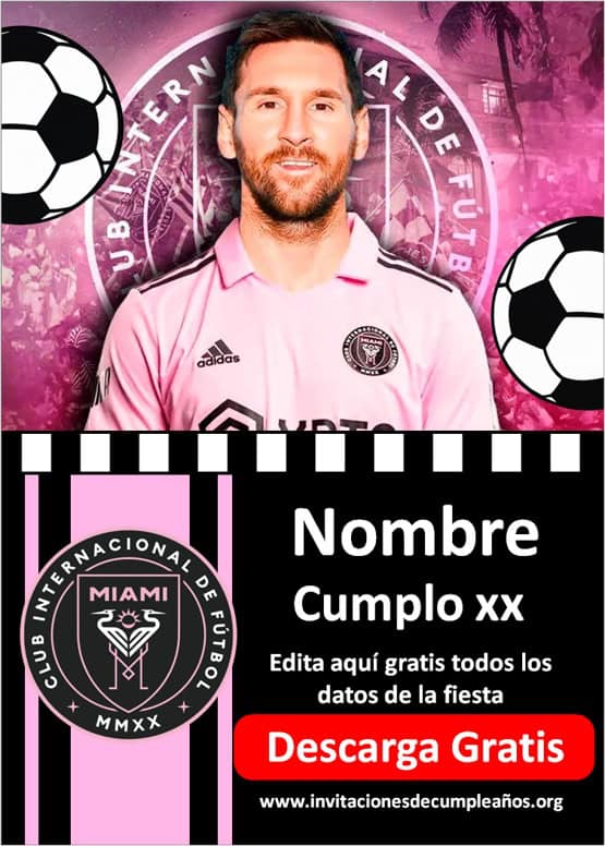 Invitaciones de Messi Inter Miami