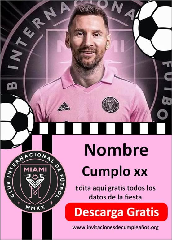 invitaciones de Lionel Messi Inter Miami