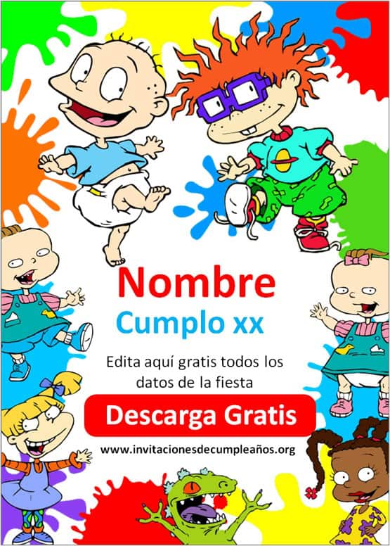 Invitaciones de Rugrats