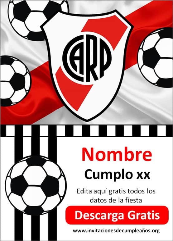 invitaciones de river para editar