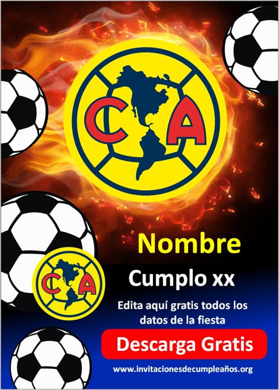 invitaciones del america futbol