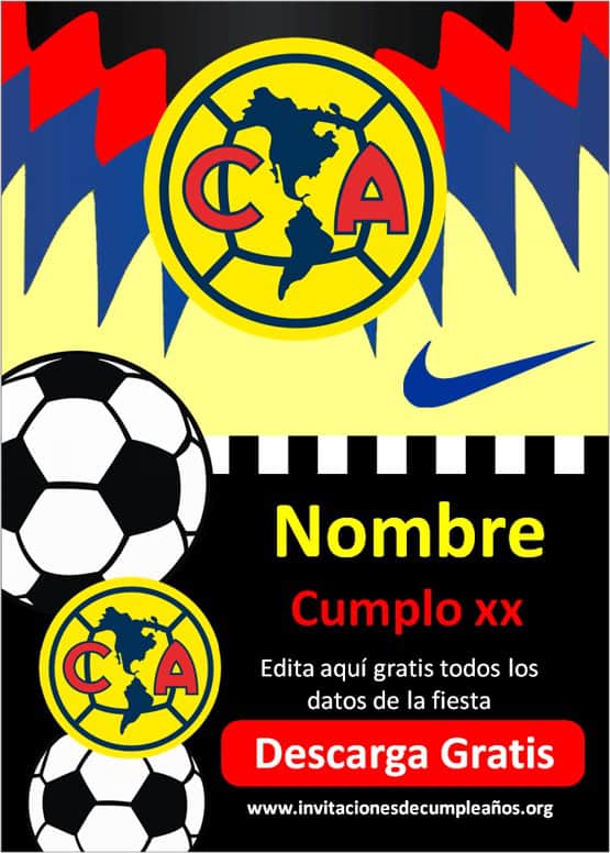 Invitacion Futbol Club America