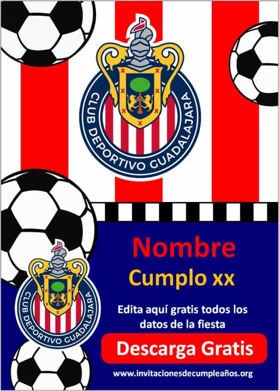 Invitaciones de las Chivas