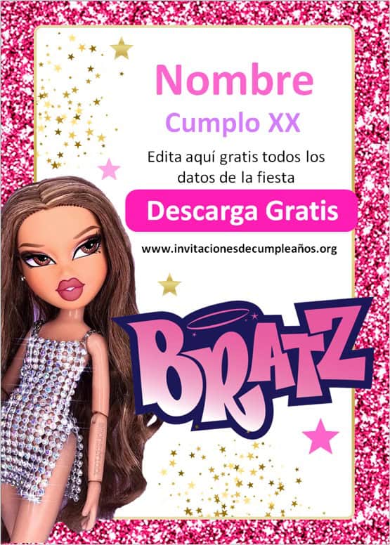 Invitaciones de Bratz