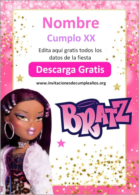 invitación bratz