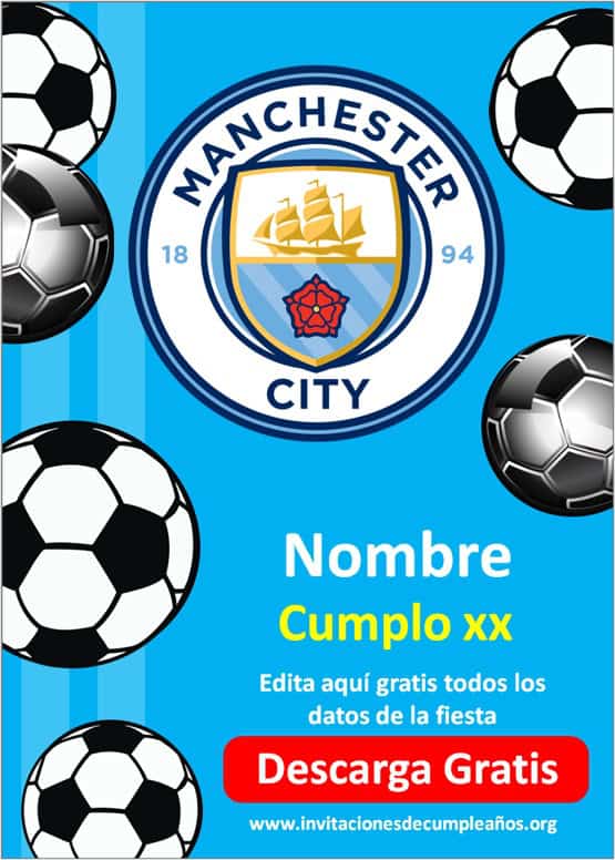 Invitaciones del Manchester City