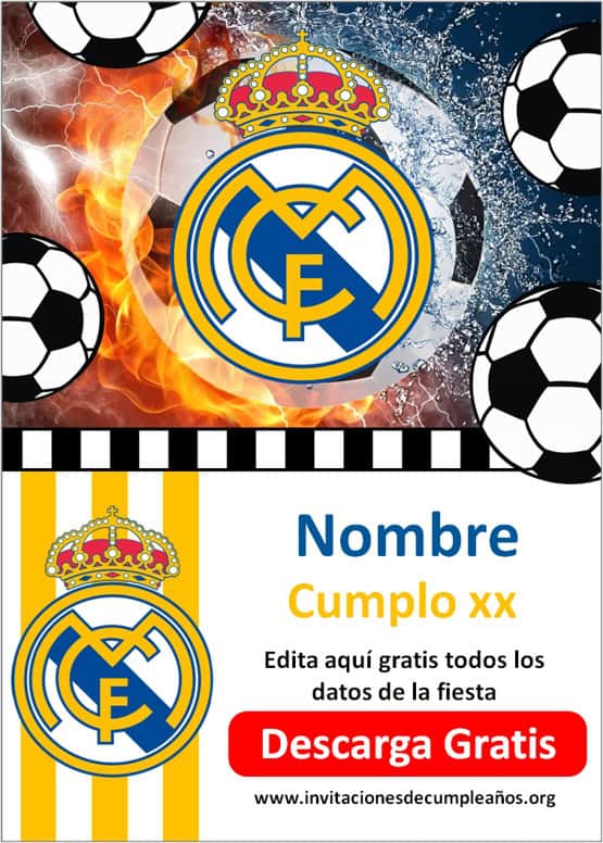 invitación Real Madrid