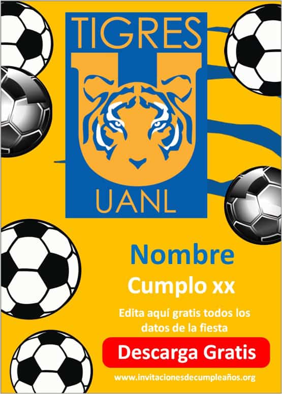 Invitación digital TIGRES UANL