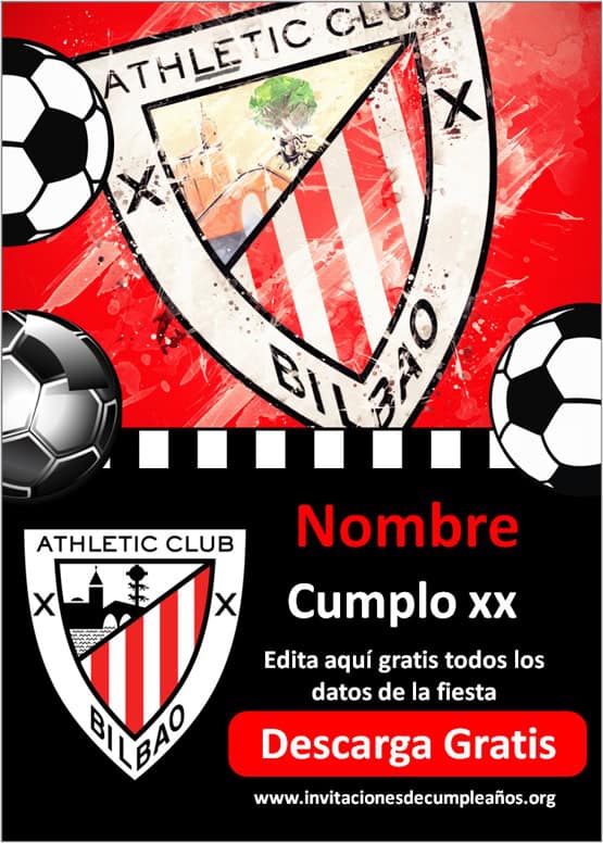 Invitaciones de Fútbol Athletic Club