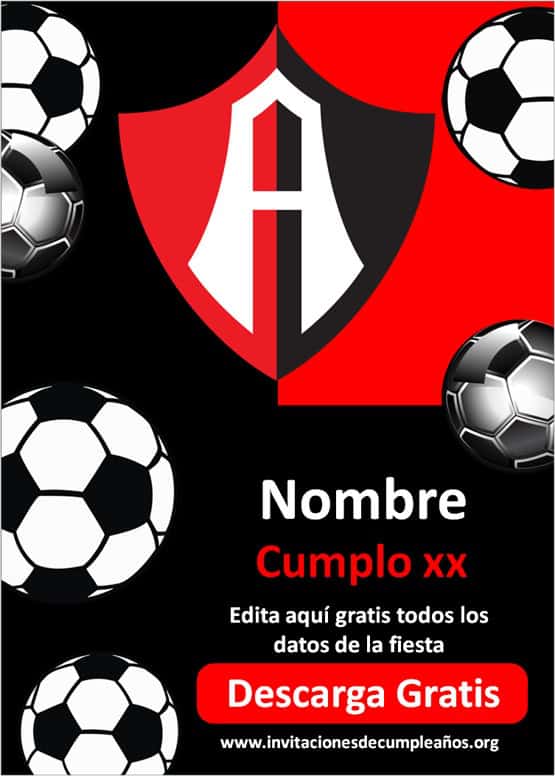 invitaciones de futbol club atlas