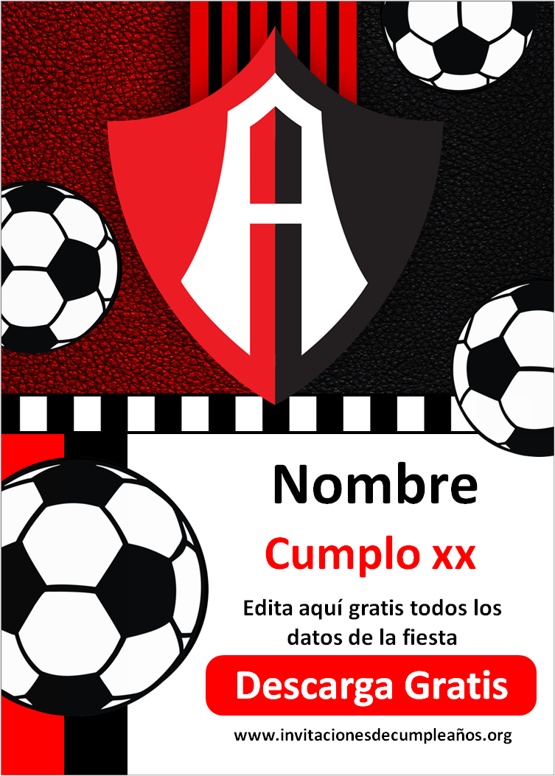 Invitacion Futbol Club Atlas