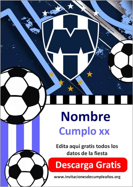 Invitaciones de rayados