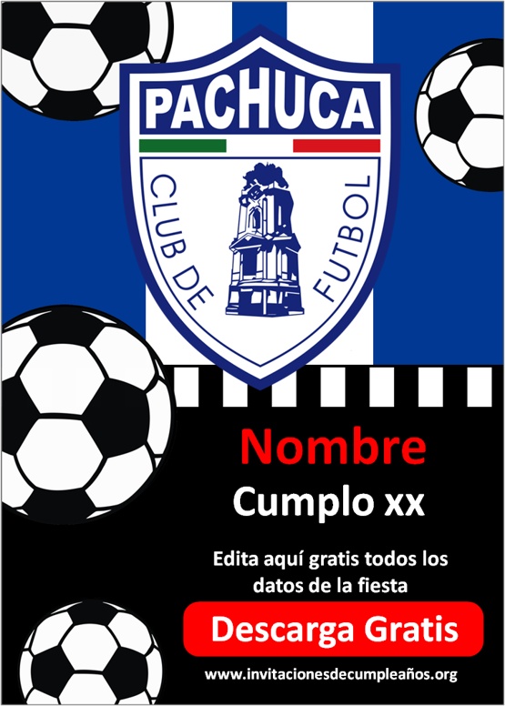 Invitaciones de Fútbol Club Pachuca
