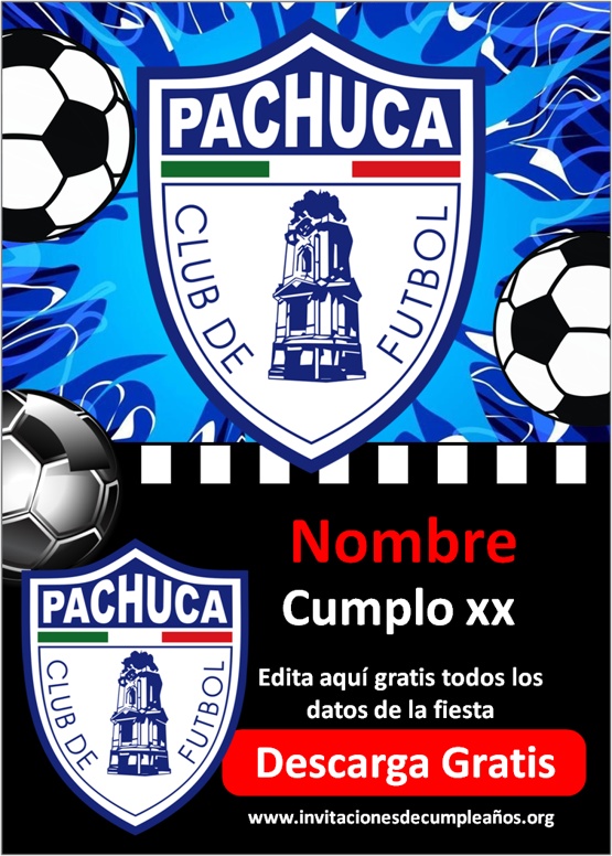 invitaciones de fútbol Club Pachuca