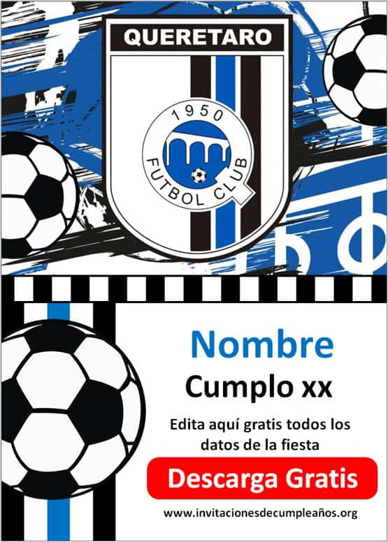 Invitacion de Futbol Club Querétaro