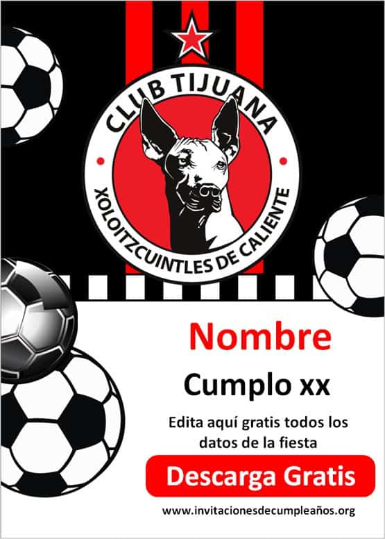 invitaciones de futbol Club Tijuana