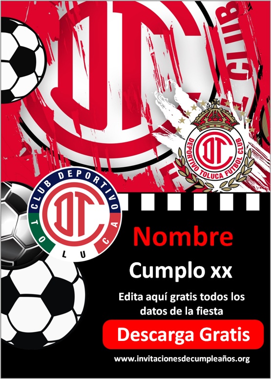 Invitaciones de Fútbol Club Toluca