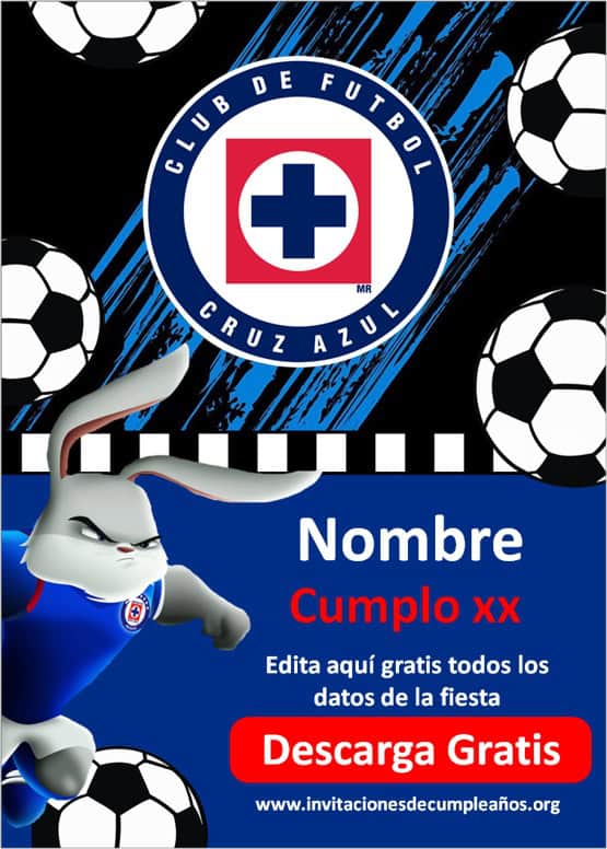 Invitaciones de Cruz Azul