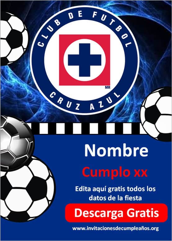 Invitacion Futbol Cruz Azul